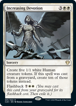 Increasing Devotion (Commander 2020 Ikoria) Light Play