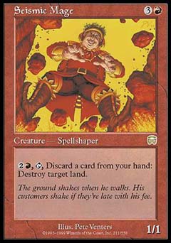 Seismic Mage (Mercadian Masques) Medium Play