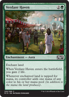 Verdant Haven (Magic 2015 Core Set) Medium Play