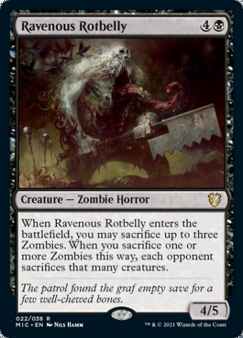 Ravenous Rotbelly (Commander 2021 Midnight Hunt) Near Mint