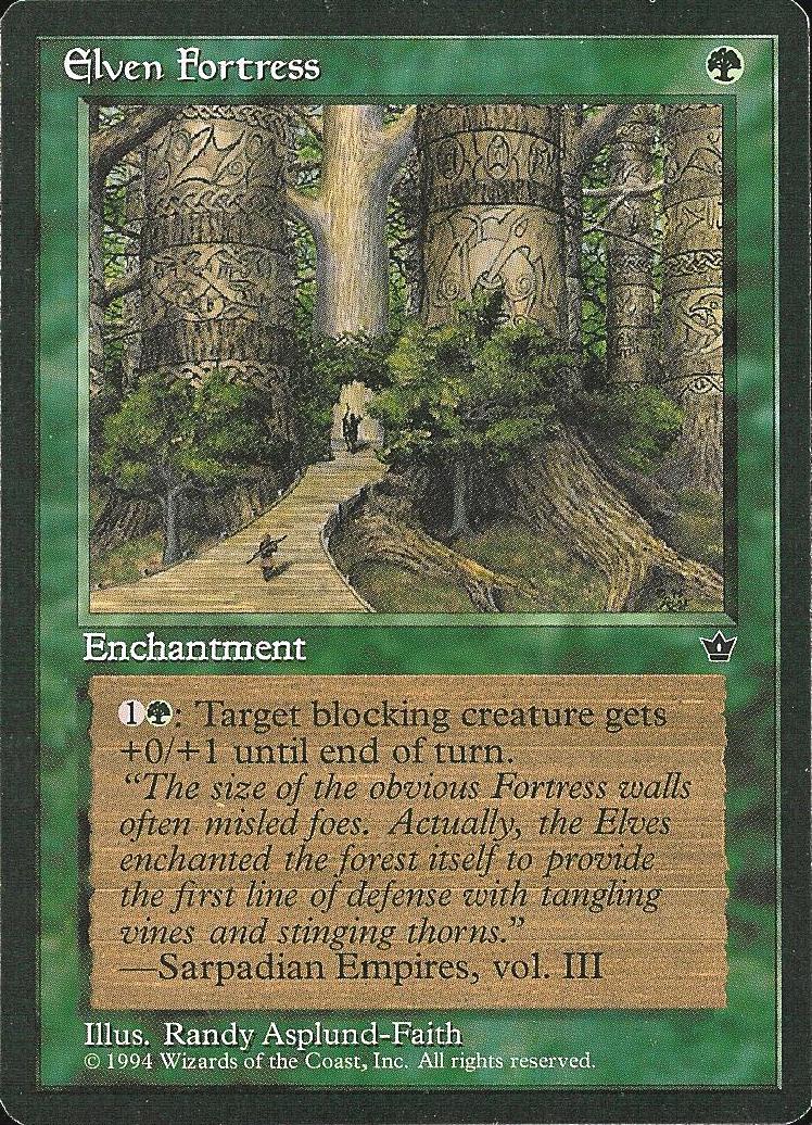 Elven Fortress (1) (Fallen Empires) Medium Play