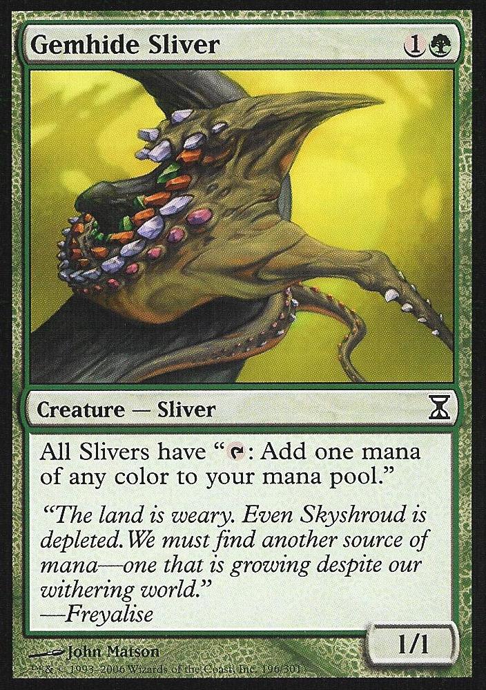Gemhide Sliver (Time Spiral) Heavy Play