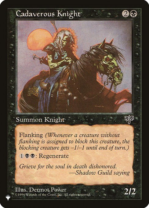 Cadaverous Knight (The List) Near Mint
