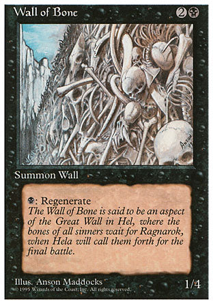 Wall of Bone (4th Edition) Medium Play