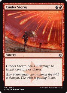 Cinder Storm (Masters 25) Near Mint Foil