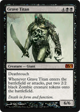 Grave Titan (Magic 2012 Core Set) Medium Play Foil