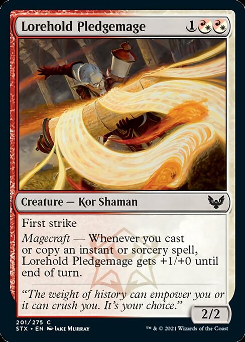 Lorehold Pledgemage (Strixhaven) Near Mint Foil