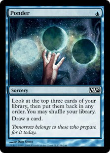 Ponder (Magic 2010 Core Set) Light Play Foil