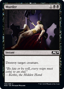 Murder (Magic 2020 Core Set) Near Mint