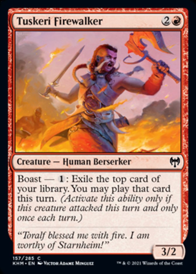 Tuskeri Firewalker (Kaldheim) Near Mint Foil