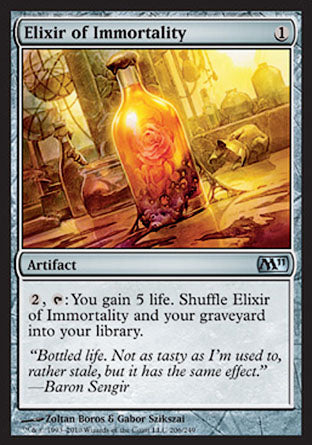 Elixir of Immortality (Magic 2011 Core Set) Medium Play Foil