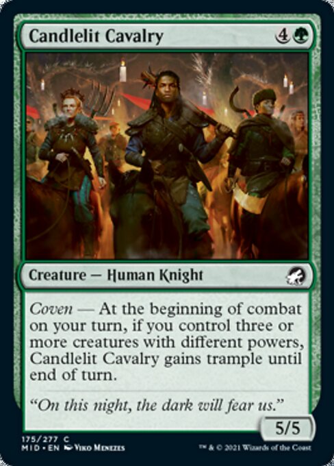 Candlelit Cavalry (Innistrad: Midnight Hunt) Near Mint Foil