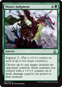Nissa's Judgment (Oath of the Gatewatch) Medium Play