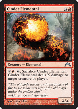 Cinder Elemental (Gatecrash) Medium Play Foil