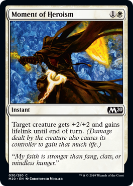 Moment of Heroism (Magic 2020 Core Set) Near Mint