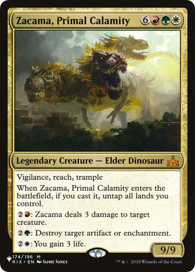 Zacama, Primal Calamity (The List) Near Mint