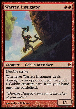 Warren Instigator (Zendikar) Medium Play Foil