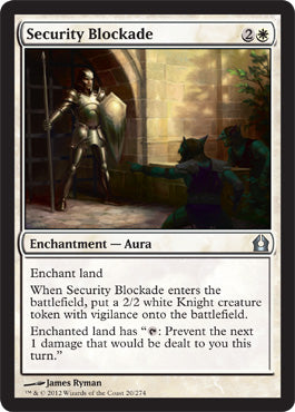 Security Blockade (Return to Ravnica) Near Mint Foil