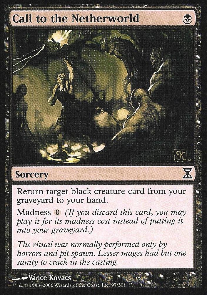 Call to the Netherworld (Time Spiral) Heavy Play Foil