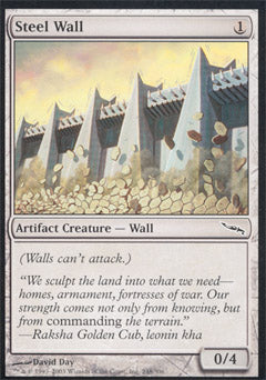Steel Wall (Mirrodin) Medium Play Foil