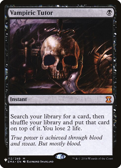 Vampiric Tutor (The List) Near Mint