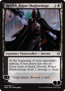 Davriel, Rogue Shadowmage (War of the Spark) Near Mint Foil