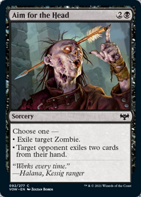 Aim for the Head (Innistrad: Crimson Vow) Near Mint Foil