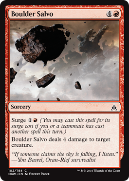 Boulder Salvo (Oath of the Gatewatch) Near Mint
