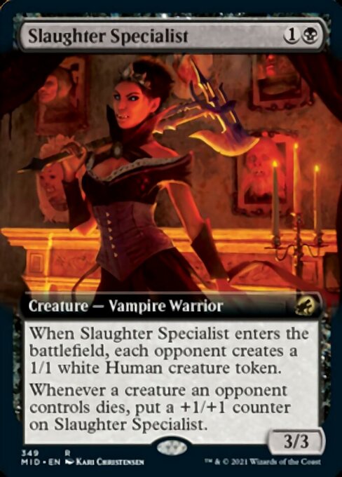 Slaughter Specialist (Extended Art) (Innistrad: Midnight Hunt) Near Mint Foil