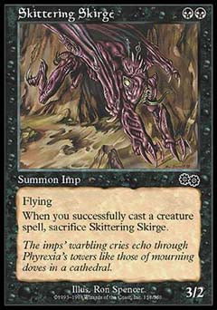 Skittering Skirge (Urza's Saga) Medium Play