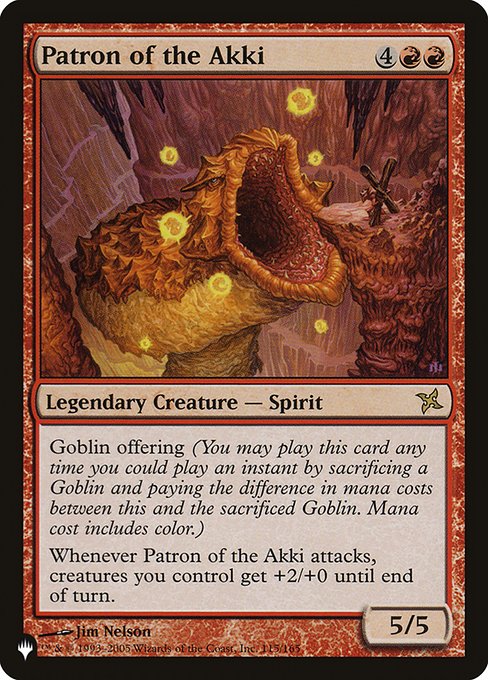 Patron of the Akki (The List) Near Mint