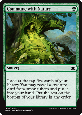 Commune with Nature (Modern Masters 2015) Near Mint Foil