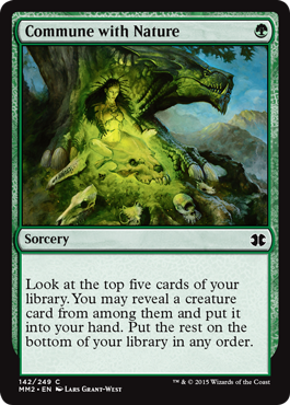 Commune with Nature (Modern Masters 2015) Medium Play Foil