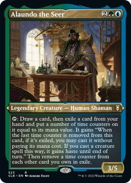 Alaundo the Seer (Etched Foil) (Commander Legends: Battle for Baldur's Gate) Near Mint
