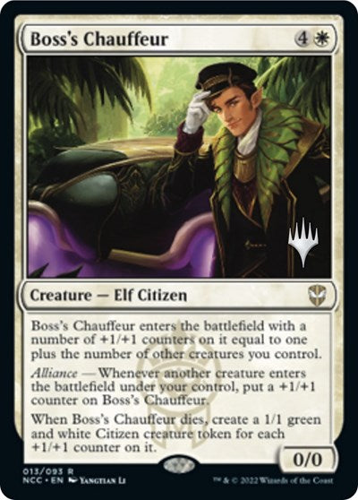 Boss's Chauffeur (Promo Pack: Streets of New Capenna) Near Mint Foil