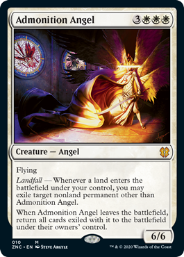 Admonition Angel (Commander 2020 Zendikar Rising) Near Mint