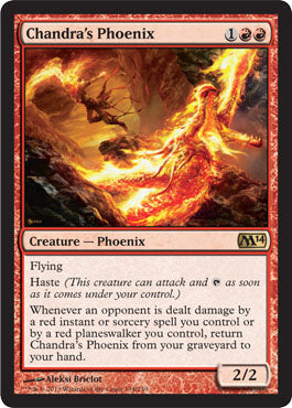 Chandra's Phoenix (Magic 2014 Core Set) Medium Play Foil