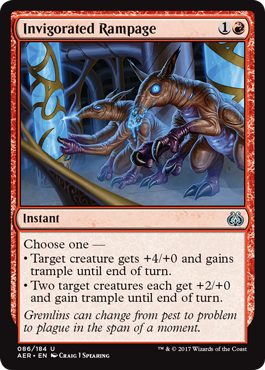 Invigorated Rampage (Aether Revolt) Near Mint Foil