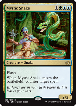 Mystic Snake (Modern Masters 2015) Light Play Foil