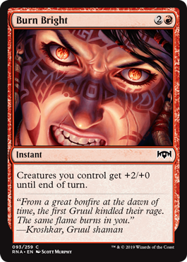 Burn Bright (Ravnica Allegiance) Near Mint Foil