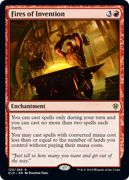 Fires of Invention (Throne of Eldraine) Light Play