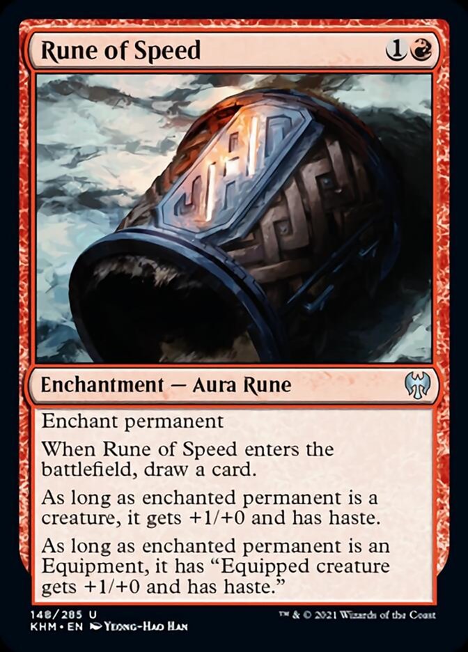 Rune of Speed (Kaldheim) Light Play