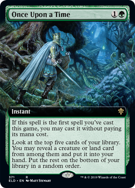 Once Upon a Time (Extended Art) (Throne of Eldraine) Medium Play