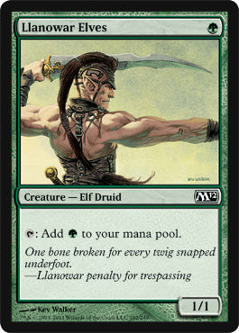 Llanowar Elves (Magic 2012 Core Set) Light Play