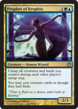 Prophet of Kruphix (Theros) Light Play Foil