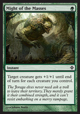 Might of the Masses (Rise of the Eldrazi) Medium Play