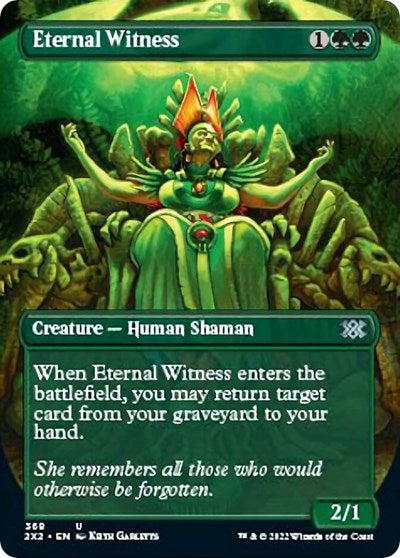Eternal Witness (Borderless) (Double Masters 2022) Near Mint Foil