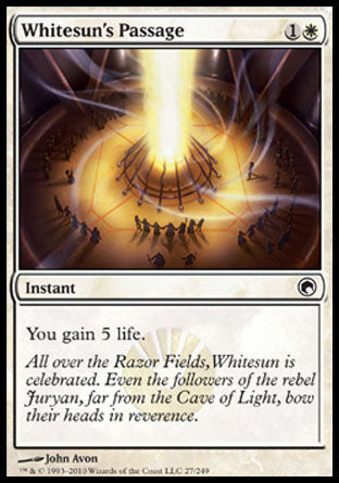 Whitesun's Passage (Scars of Mirrodin) Medium Play