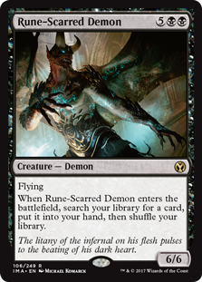 Rune-Scarred Demon (Iconic Masters) Near Mint