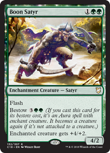 Boon Satyr (Commander 2018) Light Play